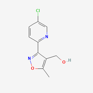 B1403057 [3-(5-Chloro-pyridin-2-yl)-5-methyl-isoxazol-4-yl]-methanol CAS No. 1159252-17-1