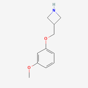 molecular formula C11H15NO2 B1403065 3-[(3-甲氧基苯氧基)甲基]氮杂环丁烷 CAS No. 1332301-07-1