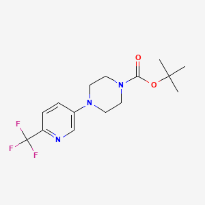 molecular formula C15H20F3N3O2 B1403070 tert-Butyl 4-(6-(trifluoromethyl)pyridin-3-yl)piperazine-1-carboxylate CAS No. 1229627-83-1