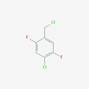 molecular formula C7H4Cl2F2 B1403073 1-Chloro-4-(chloromethyl)-2,5-difluorobenzene CAS No. 1219088-39-7
