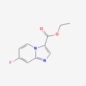 molecular formula C10H9FN2O2 B1403085 7-氟咪唑并[1,2-a]吡啶-3-羧酸乙酯 CAS No. 1313408-99-9