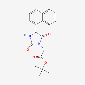 tert-Butyl 2-(4-(naphthalen-1-yl)-2,5-dioxoimidazolidin-1-yl)acetate