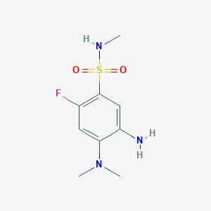 B1403091 5-amino-4-(dimethylamino)-2-fluoro-N-methylbenzenesulfonamide CAS No. 1301761-76-1