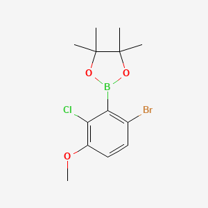 2-(6-Bromo-2-chloro-3-methoxyphenyl)-4,4,5,5-tetramethyl-1,3,2-dioxaborolane