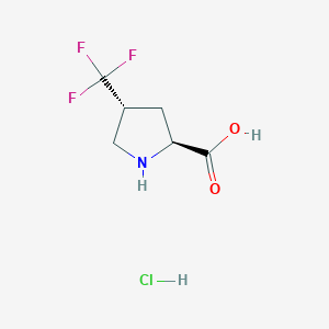 (2S,4R)-4-(trifluoromethyl)pyrrolidine-2-carboxylic acid hydrochloride