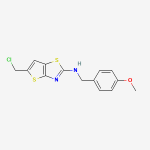 5-(Chloromethyl)-N-(4-methoxybenzyl)thieno[2,3-D]thiazol-2-amine