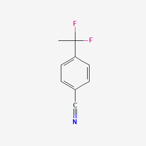 molecular formula C9H7F2N B1403102 4-(1,1-二氟乙基)苯甲腈 CAS No. 55805-05-5