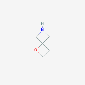 molecular formula C5H9NO B1403105 1-氧杂-6-氮杂螺[3.3]庚烷 CAS No. 936947-34-1