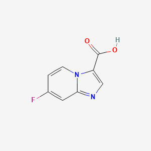 molecular formula C8H5FN2O2 B1403108 7-氟咪唑并[1,2-a]吡啶-3-羧酸 CAS No. 1159827-76-5