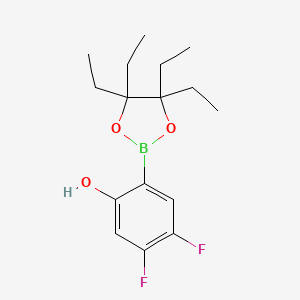 4,5-Difluoro-2-(4,4,5,5-tetraethyl-1,3,2-dioxaborolan-2-YL)phenol