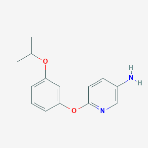 B1403116 6-(3-Isopropoxyphenoxy)pyridin-3-ylamine CAS No. 1311137-94-6