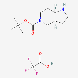 Cis-tert-butyl hexahydro-1H-pyrrolo[3,2-c]pyridine-5(6H)-carboxylate 2,2,2-trifluoroacetate