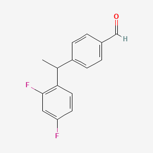 4-(1-(2,4-Difluorophenyl)ethyl)benzaldehyde