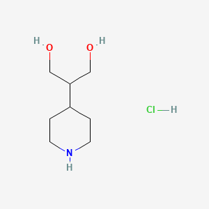 molecular formula C8H18ClNO2 B1403123 2-(Piperidin-4-YL)propane-1,3-diol hydrochloride CAS No. 884535-04-0