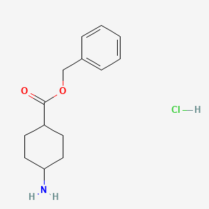 molecular formula C14H20ClNO2 B1403125 反式-4-氨基环己烷甲酸苄酯盐酸盐 CAS No. 1218764-46-5