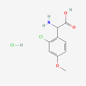 2-Amino-2-(2-chloro-4-methoxyphenyl)acetic acid hydrochloride