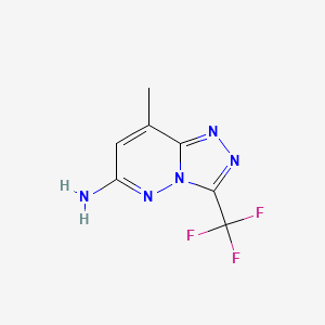 8-Methyl-3-(trifluoromethyl)-[1,2,4]triazolo[4,3-b]pyridazin-6-amine