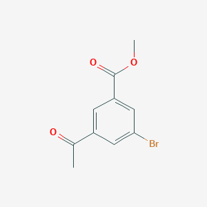 molecular formula C10H9BrO3 B1403140 Methyl 3-acetyl-5-bromobenzoate CAS No. 444992-78-3