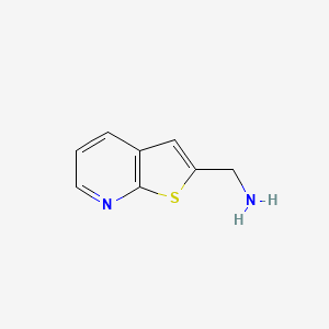 molecular formula C8H8N2S B1403143 Thieno[2,3-b]pyridin-2-ylmethanamine CAS No. 933751-19-0