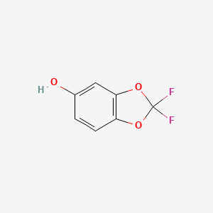 molecular formula C7H4F2O3 B1403146 2,2-二氟苯并[d][1,3]二氧杂环-5-醇 CAS No. 1211539-82-0