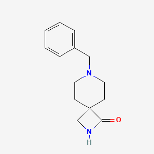 molecular formula C14H18N2O B1403147 7-苄基-1-氧代-2,7-二氮杂螺[3.5]壬烷 CAS No. 1334536-88-7