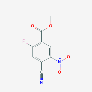 molecular formula C9H5FN2O4 B1403148 Methyl 4-cyano-2-fluoro-5-nitrobenzoate CAS No. 1149388-51-1