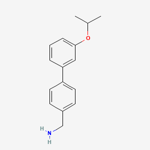 molecular formula C16H19NO B1403151 C-(3'-异丙氧基联苯-4-基)-甲胺 CAS No. 880157-15-3