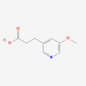 molecular formula C9H11NO3 B1403158 3-(5-甲氧基吡啶-3-基)丙酸 CAS No. 1256825-62-3