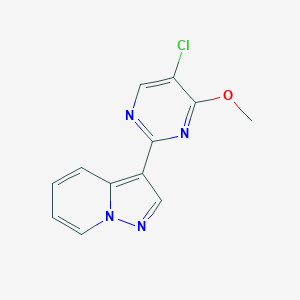 B1403165 3-(5-Chloro-4-methoxypyrimidin-2-yl)pyrazolo[1,5-a]pyridine CAS No. 1331768-89-8