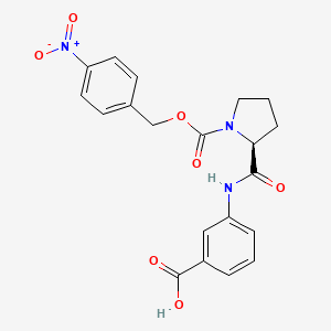 (S)-3-(1-((4-Nitrobenzyloxy)carbonyl)pyrrolidine-2-carboxamido)benzoic acid