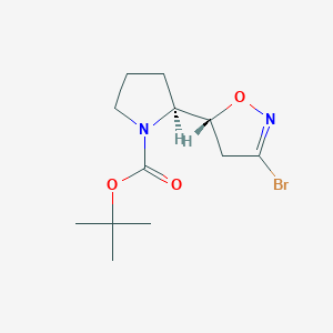 (S)-1-Boc-2-((R)-3-bromo-4,5-dihydroisoxazol-5-YL)pyrrolidine