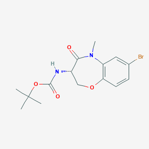 Tert-butyl (S)-(7-bromo-5-methyl-4-oxo-2,3,4,5-tetrahydrobenzo[B][1,4]oxazepin-3-YL)carbamate