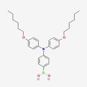 (4-(Bis(4-(hexyloxy)phenyl)amino)phenyl)boronic acid