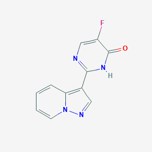 molecular formula C11H7FN4O B1403185 5-氟-2-(吡唑并[1,5-a]吡啶-3-基)嘧啶-4-醇 CAS No. 1331768-96-7