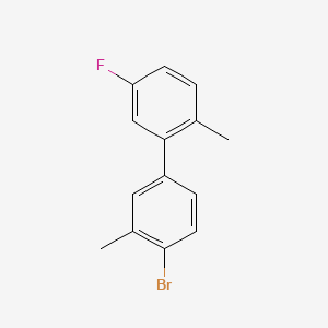 molecular formula C14H12BrF B14031854 4'-Bromo-5-fluoro-2,3'-dimethyl-1,1'-biphenyl 