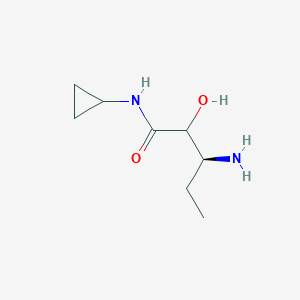 molecular formula C8H16N2O2 B1403186 (3S)-3-Amino-N-cyclopropyl-2-hydroxypentanamide CAS No. 910607-16-8
