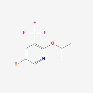 molecular formula C9H9BrF3NO B1403190 5-溴-2-异丙氧基-3-(三氟甲基)吡啶 CAS No. 1334607-80-5