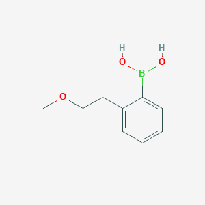 molecular formula C9H13BO3 B1403192 2-(2-Methoxyethyl)phenylboronic acid CAS No. 1122568-03-9