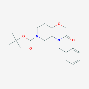 (4AR,8AR)-Tert-butyl 4-benzyl-3-oxohexahydro-2H-pyrido[4,3-B][1,4]oxazine-6(7H)-carboxylate