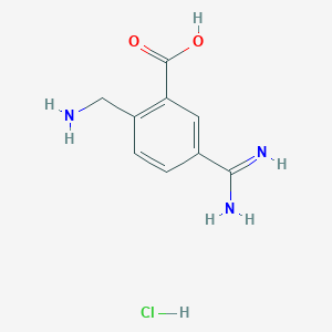 2-(Aminomethyl)-5-carbamimidoylbenzoic acid hcl