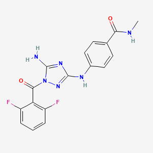 4-((5-Amino-1-(2,6-difluorobenzoyl)-1H-1,2,4-triazol-3-YL)amino)-N-methylbenzamide