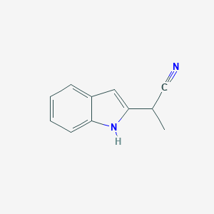 molecular formula C11H10N2 B014032 2-(1-氰乙基)吲哚 CAS No. 76017-87-3