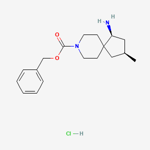 (1S,3S)-Benzyl 1-amino-3-methyl-8-azaspiro[4.5]decane-8-carboxylate hcl