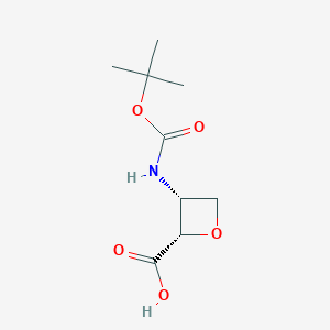 (2S,3R)-3-((Tert-butoxycarbonyl)amino)oxetane-2-carboxylic acid