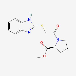 (S)-methyl 1-(2-(1H-benzo[d]imidazol-2-ylthio)acetyl)pyrrolidine-2-carboxylate