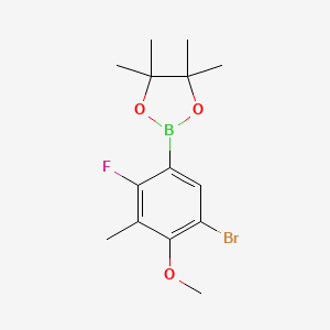 2-(5-Bromo-2-fluoro-4-methoxy-3-methylphenyl)-4,4,5,5-tetramethyl-1,3,2-dioxaborolane