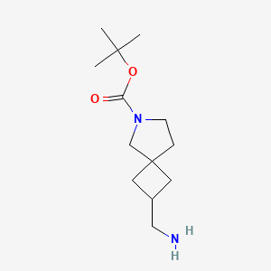 molecular formula C13H24N2O2 B1403217 2-Aminomethyl-6-boc-6-aza-spiro[3.4]octane CAS No. 1239320-01-4