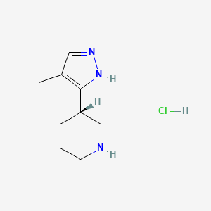 (S)-3-(4-Methyl-1H-pyrazol-5-YL)piperidine hcl