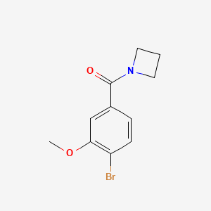 molecular formula C11H12BrNO2 B1403219 Azetidin-1-yl(4-bromo-3-methoxyphenyl)methanone CAS No. 1352621-01-2