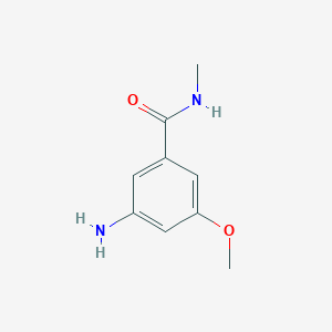 molecular formula C9H12N2O2 B1403222 3-amino-5-methoxy-N-methyl-benzamide CAS No. 1346245-37-1